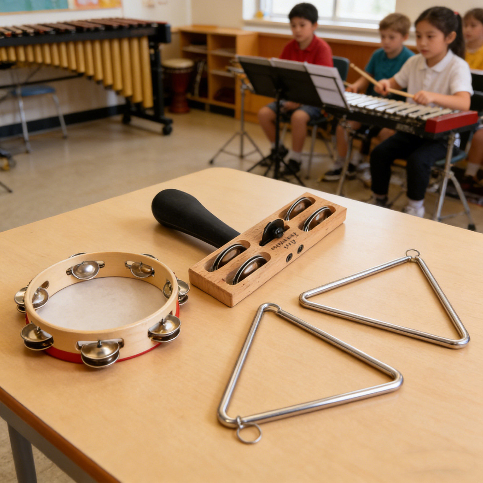Musical Instrument In Chinese - Двухрядный тамбурин-шейкер для стопы, ударный инструмент