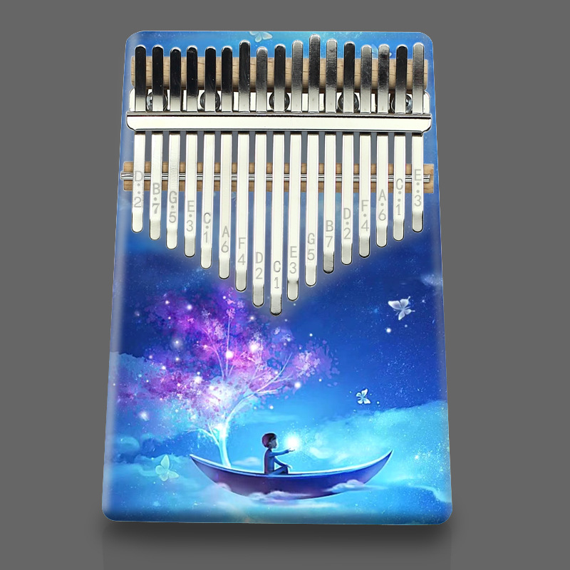 17-тональная калимба: цветное  – обзор и цена Musical Instrument Sounds