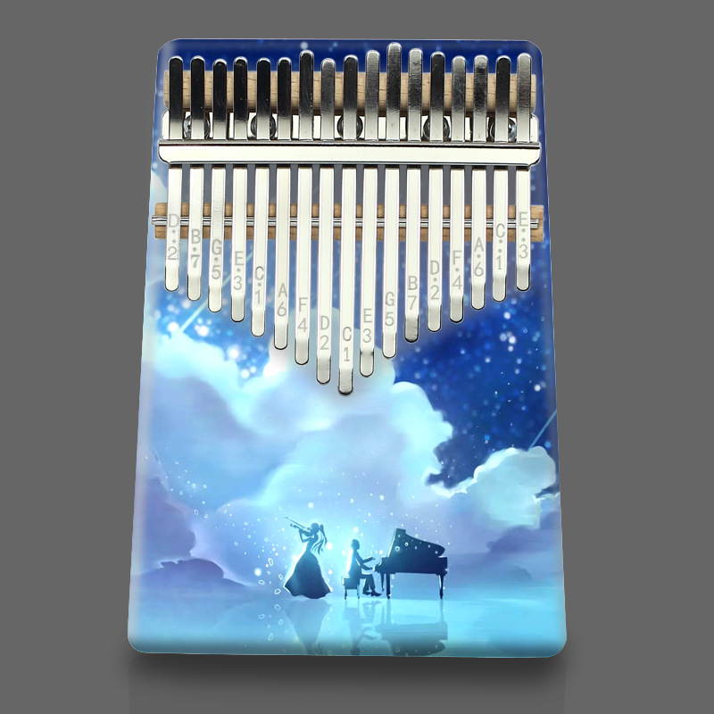 17-тональная калимба: цветное  – обзор и цена Musical Instrument Sounds