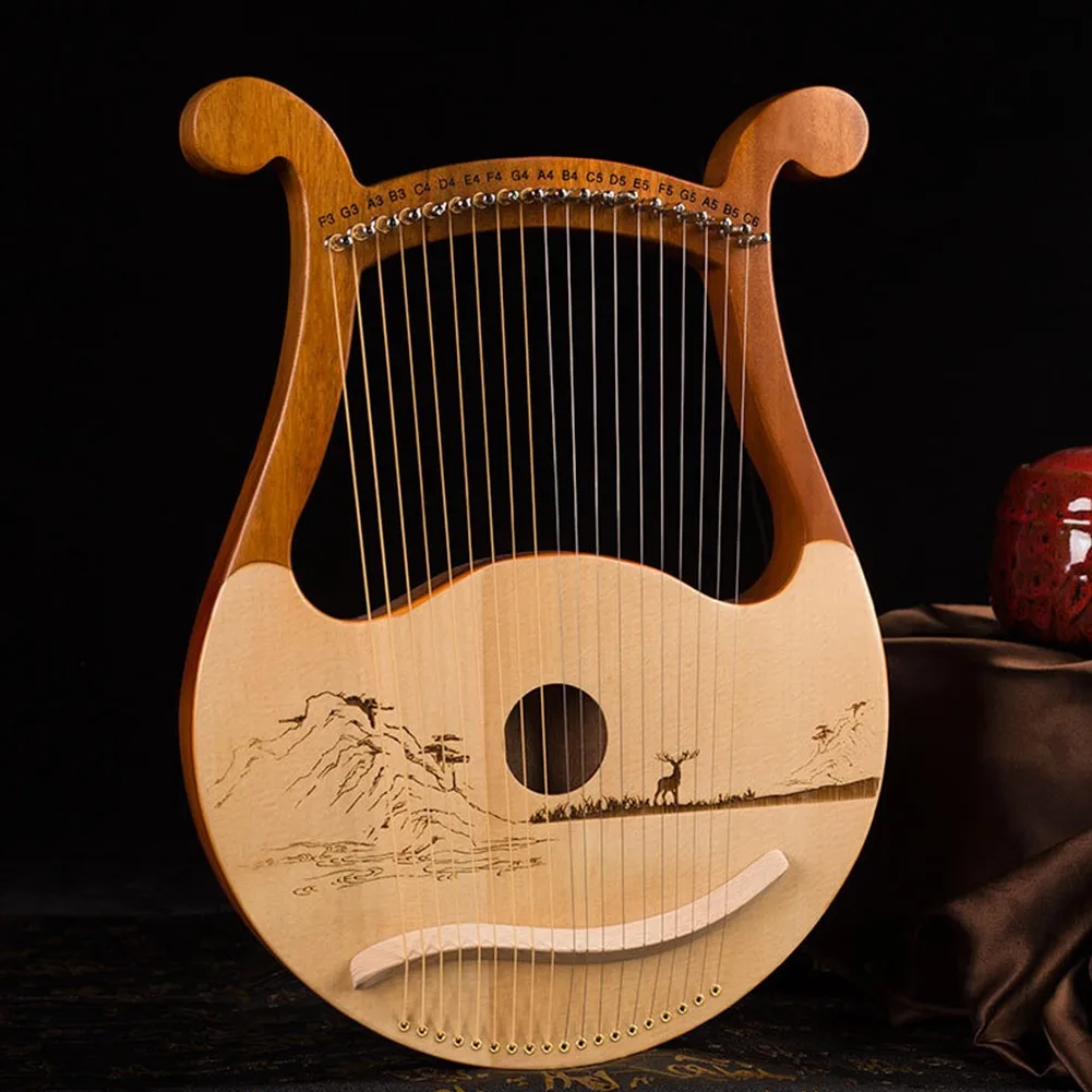 Высокое качество 19-струнная л – обзор и цена Musical Instrument Lyre